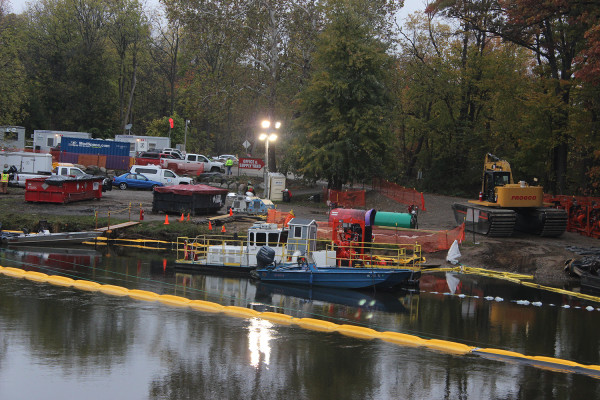 The EPA has ordered Enbridge back to the Kalamazoo to do additional cleanup. Dredging operations begin before dawn.